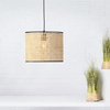 Image de BRILLIANT Lampe Wiley Lampe à suspendre 30cm | 1x A60, E27, 60W, compatible avec les ampoules normales (non incluses) | Câble raccourcissable | Métal/rotin