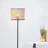Image de BRILLIANT Lampe naturelle sur pied WILEY | Lampe sur pied avec abat-jour en rotin Ø 30 cm | 1x E27 douille max. 60W | métal/rotin