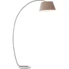 Image de Brilliant - Lampadaire Brok Bow 2.0m Marron / Gris 1x A60, E27, 60w, Adapté Aux Lampes Standard (non Incluses) Échelle A ++ À E Pivotant Avec Pédale / Tête