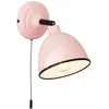 Image de Lampe Telio Applique Murale Interrupteur À Tirette Rose 1x D45, E14, 28w, Adapté Aux Lampes À Suspension (non Inclus) Échelle A ++ À E Avec Interrupteur À Tirette - Brilliant
