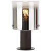 Image de Lampe De Table Beth Café / Verre Fumé 1x A60, E27, 60w, Lampes Normales Gf Non Spécifiées. Avec Interrupteur À Cordon Convient Aux Lampes Led - Brilliant