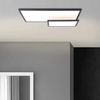 Image de BRILLIANT Plafonnier moderne Bility| Dimmable par interrupteur mural via easydim | Plafonnier LED à deux étages, carré, noir| 36W 3.600 lumens et 3.000 kelvins blanc chaud