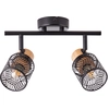 Image de BRILLIANT, applique murale Spotrohr, 2 spots, couleur Santy brun, indice de protection IP20, culot E14, 42 watts, adaptée pour lampes goutte