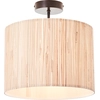 Image de BRILLIANT Wimea Plafonnier 30cm noir/couleur bois 99488/76