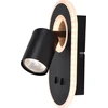Image de BRILLIANT Kimon LED Spot mural noir noir G99556/06