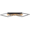 Image de BRILLIANT Plafonnier LED moderne WOODBRIDGE | Plafonnier à 2 spots avec variateur d'intensité à 3 niveaux et en bois durable | 32W 3100 lumens 3000 Kelvin | bois/métal/plastique