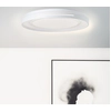 Image de BRILLIANT Plafonnier LED moderne BARTY | Plafonnier blanc à intensité variable par télécommande | Couleur de lumière réglable | 30W 2900 lumens 3000 à 6500 Kelvin | Métal/plastique