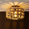 Image de Plafonnier BRILLIANT WOODLINE | 25 cm de hauteur, Ø 36 cm | 1x E27, max. 60 W | Bambou/métal