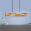 Image de BRILLIANT Lampe à suspendre LED noire CHAUMONT | Suspension réglable en hauteur avec couleur de lumière blanc chaud | 150 cm de hauteur x 8,5 cm de largeur | 17 W 2300 lumens 3000 Kelvin | Aluminium/métal/bois