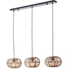 Image de BRILLIANT Woodball Suspension à 3 branches noir mat/bambou