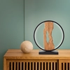 Image de BRILLIANT LED Lampe de table CHAUMONT | Lampe de table en bois durable | Hauteur : 28cm | 7,5W 850 lumens 3000 Kelvin | noir/bois