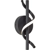 Image de BRILLIANT Applique murale LED noire EUNICE |Lampe murale au design unique | 7,5W 830 lumens 4000 kelvins | Métal/plastique