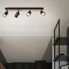 Image de Barre d'éclairage LED BRILLIANT, 4 lampes, Jello Wood, 60 cm, métal/bois, noir/bois