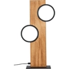Image de Brilliant Lampe Cheesy LED Lampe de table 40cm noir mat/bois métal brun 12 W LED intégrée
