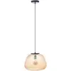 Image de BRILLIANT, suspension 35 cm, modèle Kaizen, couleur marron, indice de protection IP20, culot E27, 40 watts, variateur intégré, compatible avec les ampoules standard