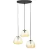 Image de BRILLIANT Lampe à suspension à 3 flammes Kaizen brun IP20 E27 40 Watt dimmable g. f. Lampe normale