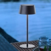 Image de BRILLIANT Lampe solaire d'extérieur noire PICCO | rechargeable par énergie solaire et USB | 4W 300lm 3000K | métal/plastique