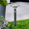 Image de BRILLIANT Lampe d'extérieur solaire noire GARVINA | incl. détecteur de mouvement | hauteur 45cm | 3W 430lm 3000 K | acier inoxydable/plastique
