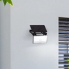Image de BRILLIANT Applique murale solaire d'extérieur noire LUTON | avec détecteur de mouvement | 6W 1000lm 4100K | IP65 | plastique/métal