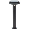Image de BRILLIANT Lampadaire solaire d'extérieur noir ALVERO | avec détecteur de mouvement | 4W 500lm 3000K | métal/plastique