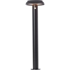Image de BRILLIANT Lampadaire solaire noir d'extérieur ALVERO | avec détecteur de mouvement | 4W 500lm 3000K | hauteur 50 cm | métal/plastique