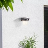 Image de BRILLIANT Applique murale extérieure solaire noire PARSON | avec détecteur de mouvement | 2W 250lm 3000K | IP44 | plastique