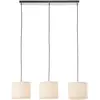 Image de BRILLIANT, suspension 3 lumières, modèle Teddy, blanc, IP20, culot E27, variateur intégré. Convient aux ampoules LED
