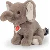 Image de Teddy Hermann Éléphant assis, animal en peluche, doudou, animal sauvage, peluche, gris, 25 cm, 907435