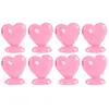 Image de Boîte de 8 Porte-cartes Coeur en résine 5cm, Rose