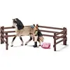 Image de Schleich - Figurines d'animaux, Set de soins pour chevaux, Andalousie ; 42270