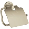 Image de Support De Papier Toilette Essentials 403671 Avec Couvercle En Nickel Brossé