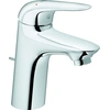 Image de Grohe Eurostyle Mitigeur monocommandé pour lavabo, S-Size, saillie 110mm, vidage à tirette, EcoMode, manette fermée, 23709003