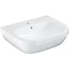 Image de Lavabo GROHE EURO en céramique 60 x 48 cm avec trou pour robinet et trop-plein, blanc