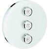 Image de Grohe Grohtherm SmartControl Vanne 3 voies encastrée, rosace murale ronde, blanc lune, 29152LS0