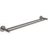 Image de Grohe - Essentials Double Barre Porte-serviettes En Métal Avec Fixations Cachées, Hard Graphite (40802a01)