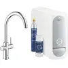 Image de Grohe Blue Home Mitigeur monocommandé pour évier Starter Kit, portée 224mm, bec en C, avec fonction filtre et refroidissement, 31455001