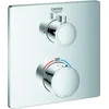 Image de Grohe Grohtherm mitigeur thermostatique de douche, pour Rapido SmartBox, 1 robinet d'arrêt, chromé, angulaire, 24078000