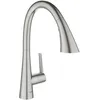 Image de Zedra - Mitigeur D'Évier Avec Douchette Extractible, Smartcontrol, Supersteel 32294dc2 - Grohe