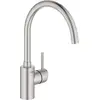 Image de GROHE Concetto Mitigeur monocommande orientable Evier finition Supersteel 32661DC3