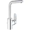 Image de Grohe Eurodisc Cosmopolitan Mitigeur monocommandé pour lavabo, L-Size, vidage à tirette, bec tube orientable, saillie 143mm, 23054003