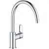 Image de Mitigeur Cuisine Grohe Bauloop, Monocommande - Col De Cygne Chromé - 31368001