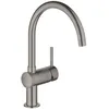 Image de Mitigeur De Cuisine Monocommandé 223mm   Bec Tube Pivotant 360°   Cartouche Céramique Grohe Silkmove   Débit Max 11,5 L/min