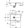 Image de GROHE 31639AP0 Evier composite K400 31639 1 cuve 780x500mm avec ATF droite/gauche granit noir