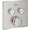 Image de GROHE Grohtherm SmartControl Façade avec mitigeur thermostatique encastré 2 sorties 29124DC0
