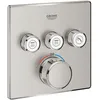 Image de Grohe - Thermostatique Grotherm Smart Control 3 Sorties Supersteel 29126dco
