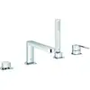 Image de Grohe Plus Combiné Monocommande 4 Trous Pour Baignoire, Montage