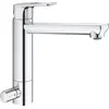 Image de GROHE 31713000 Mitigeur monocommandé pour évier BauLoop 31713 mh. GROHE ZERO robinet d'arrêt chrome