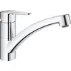 Image de GROHE Mitigeur monocommandé pour évier BauEco 31680 bec plat GROHE ZERO chrome