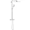 Image de Grohe Rainshower SmartActive 310 Système de douche avec mitigeur thermostatique, avec douche de tête et douchette à main 3 jets, montage mural, 26649000