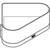 Image de Tablette de douche d'angle Selection 41038 avec support warm sunset brossé